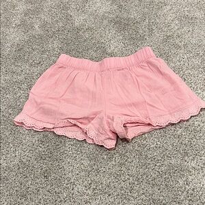 Janie & Jack Eyelet Trim Gauze Short, size 5